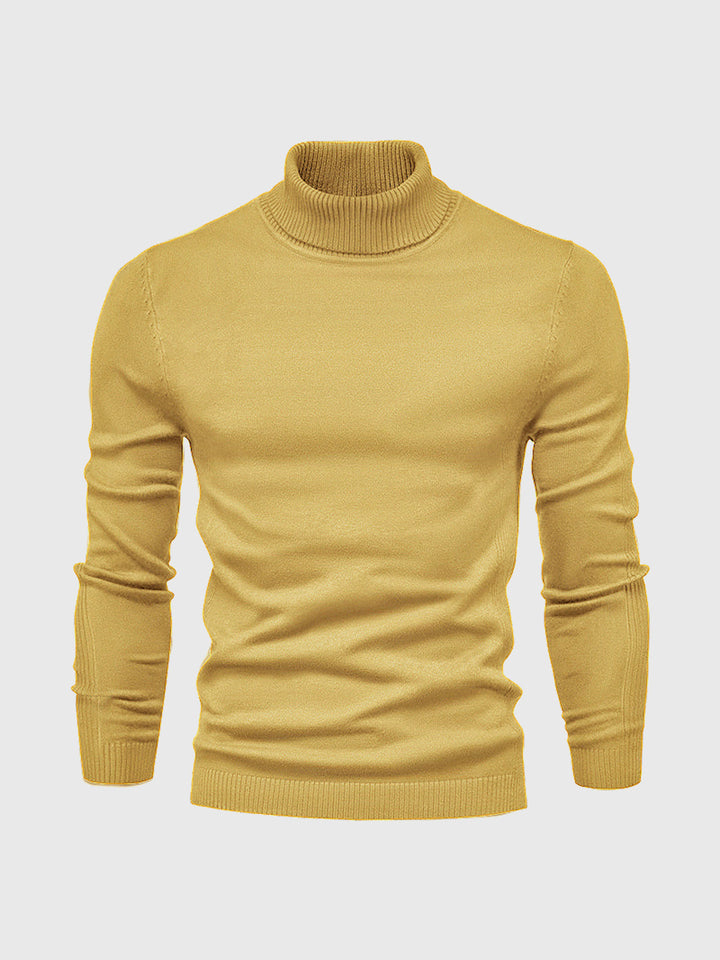 Eleganter Herren Rollkragenpullover aus weicher Baumwolle, zeitloses Design, maschinenwaschbar, vielseitig kombinierbar.