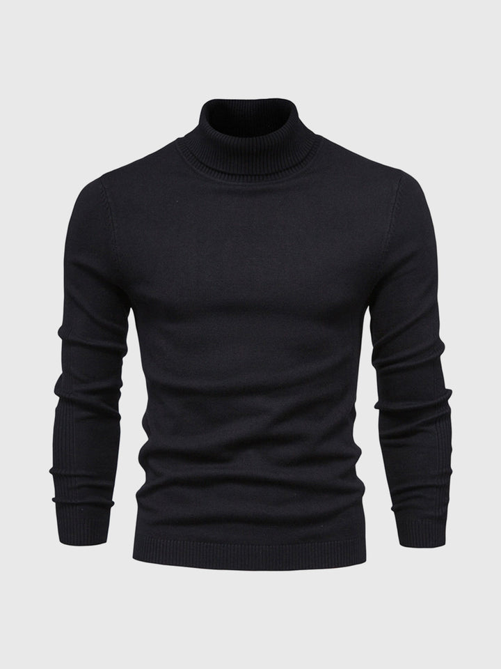 Eleganter Herren Rollkragenpullover aus weicher Baumwolle, zeitloses Design, maschinenwaschbar, vielseitig kombinierbar.