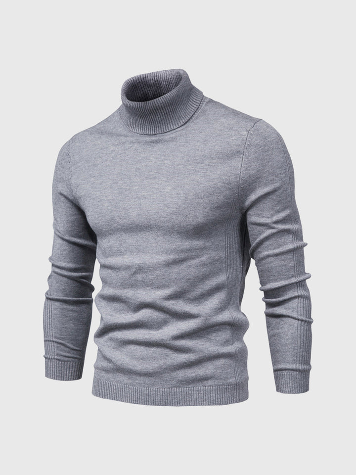 Eleganter Herren Rollkragenpullover aus weicher Baumwolle, zeitloses Design, maschinenwaschbar, vielseitig kombinierbar.