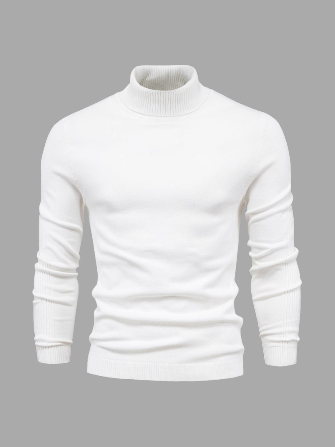 Eleganter Herren Rollkragenpullover aus weicher Baumwolle, zeitloses Design, maschinenwaschbar, vielseitig kombinierbar.