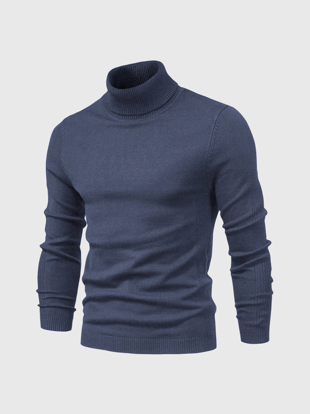 Eleganter Herren Rollkragenpullover aus weicher Baumwolle, zeitloses Design, maschinenwaschbar, vielseitig kombinierbar.