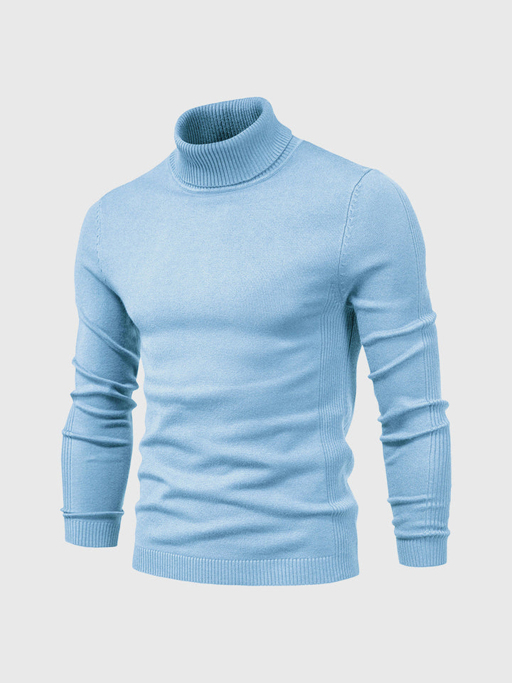Eleganter Herren Rollkragenpullover aus weicher Baumwolle, zeitloses Design, maschinenwaschbar, vielseitig kombinierbar.