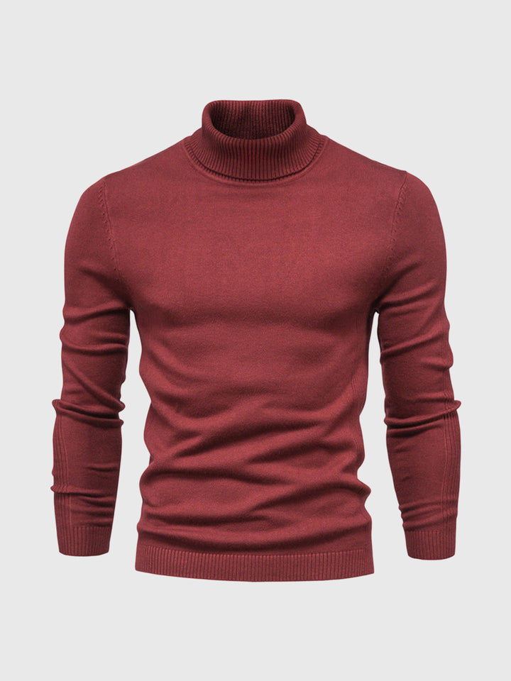 Eleganter Herren Rollkragenpullover aus weicher Baumwolle, zeitloses Design, maschinenwaschbar, vielseitig kombinierbar.
