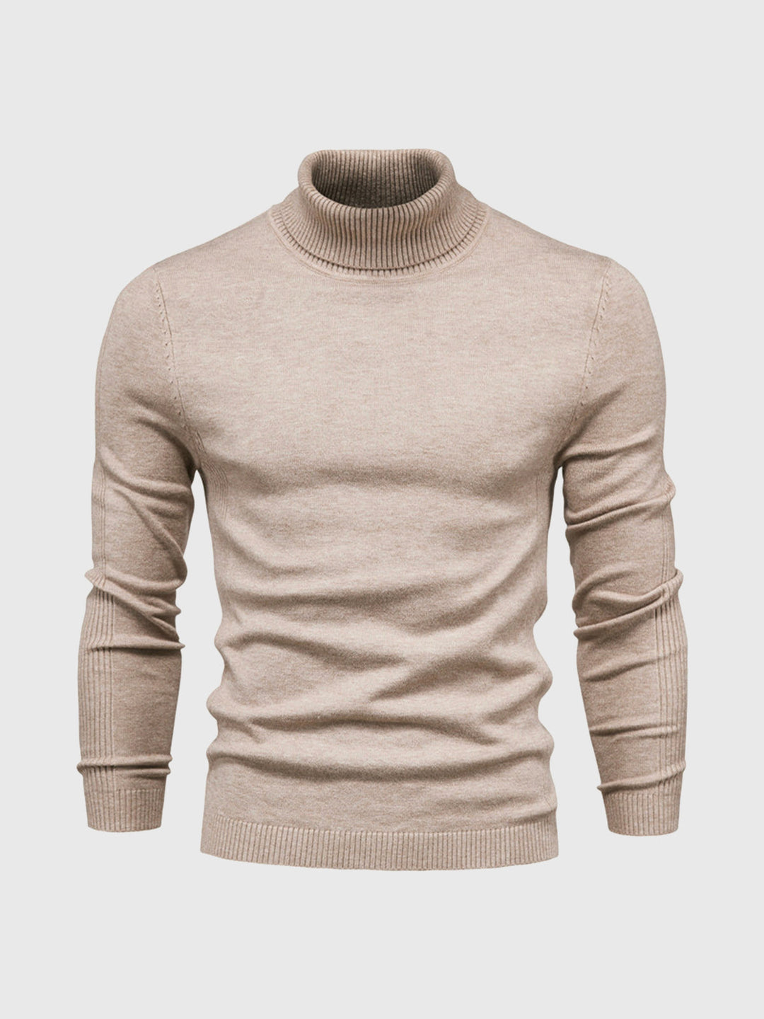 Eleganter Herren Rollkragenpullover aus weicher Baumwolle, zeitloses Design, maschinenwaschbar, vielseitig kombinierbar.