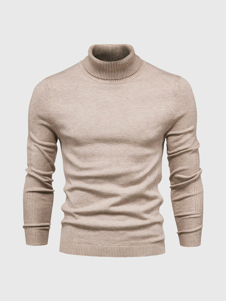 Eleganter Herren Rollkragenpullover aus weicher Baumwolle, zeitloses Design, maschinenwaschbar, vielseitig kombinierbar.