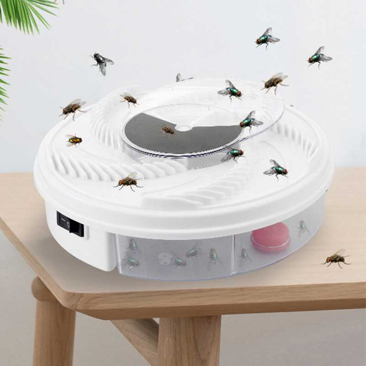 Elektrischer Fliegenfänger, USB-betrieben, kein Gift, modern und kompakt, fängt Insekten geräuschlos in Innenräumen.
