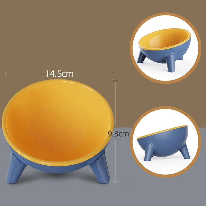 Durable anti-vomit pet bowl, raised cat feeder and dog feeder, easy clean pet supplies