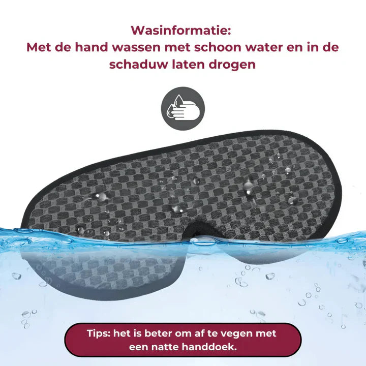"Ergonomische 3D-Schlafmaske, passt sich optimal an, bietet Komfort und Dunkelheit, ideal für Reisen und zu Hause."