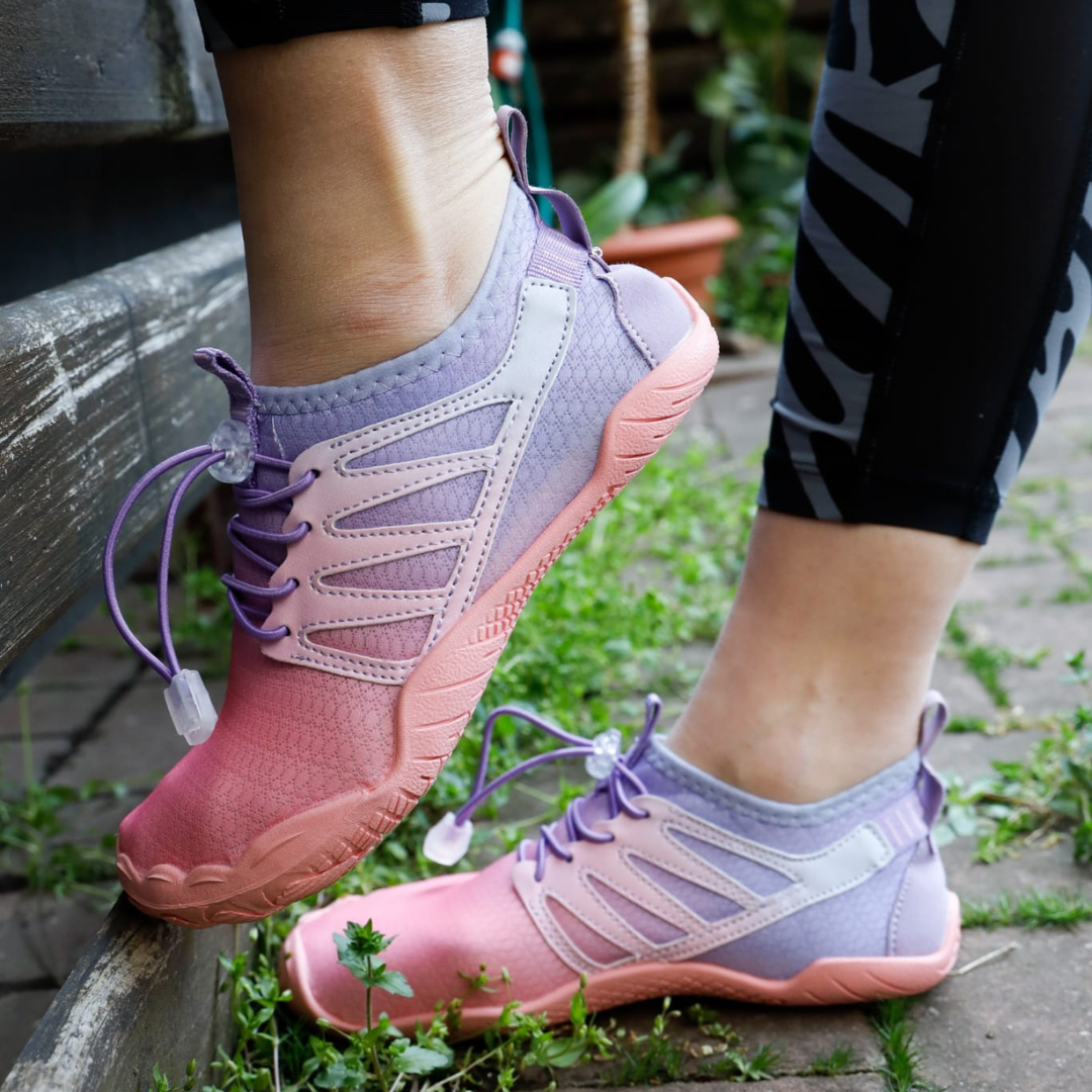 "Ergonomische Barfußschuhe, ultraleicht, flexibel, wasserdicht mit rutschfester Sohle in grauer Farbe"