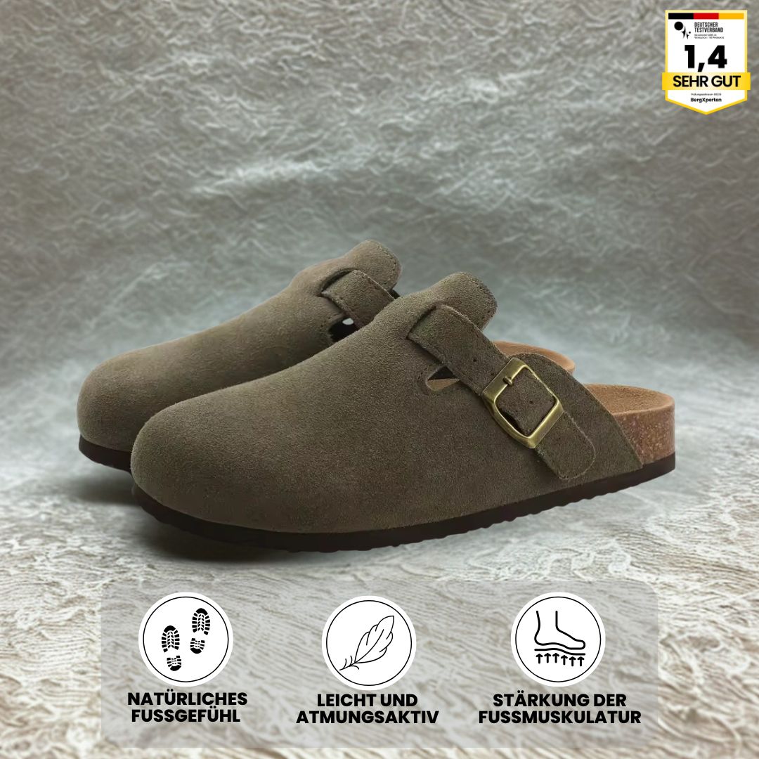 "Ergonomische Cloggs für Frauen, mit rutschfester Sohle und stoßdämpfendem Fußbett, ideal für Gastronomie und Pflegeberufe."