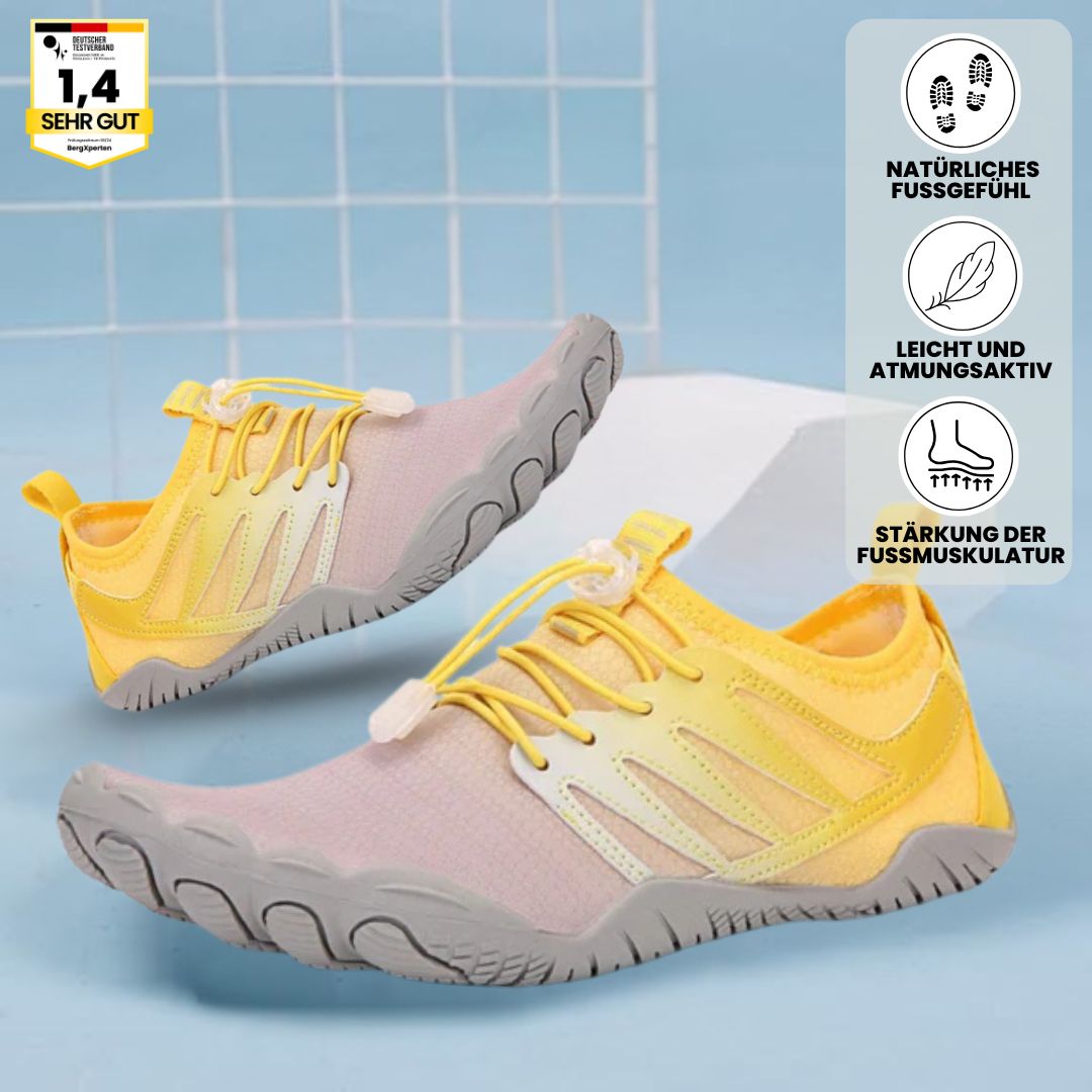 "Ergonomische Damen-Barfußschuhe mit flexibler, ultraleichter Sohle für Komfort und natürliche Fußbewegung."
