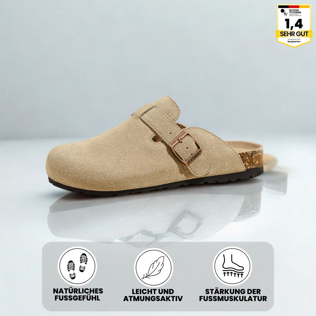 Ergonomische Damen Clogs mit rutschfester Sohle, breitem Zehenbereich und atmungsaktivem Design für Komfort und Sicherheit.