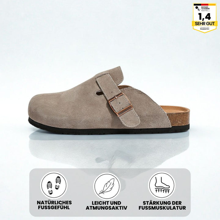 Ergonomische Damen Clogs mit rutschfester Sohle, breitem Zehenbereich und atmungsaktivem Design für Komfort und Sicherheit.