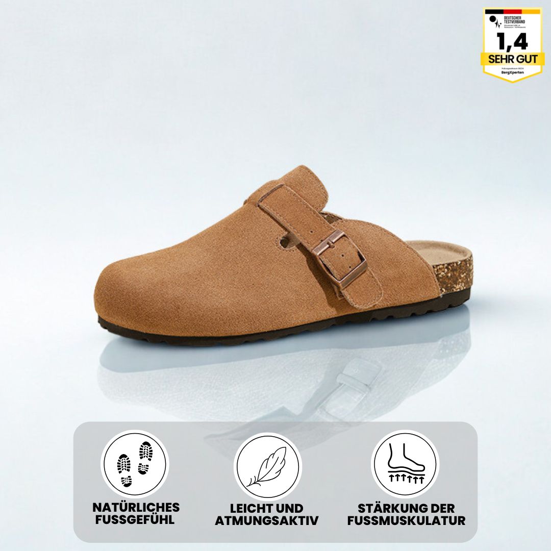 Ergonomische Damen Clogs mit rutschfester Sohle, breitem Zehenbereich und atmungsaktivem Design für Komfort und Sicherheit.