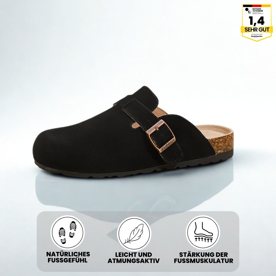 Ergonomische Damen Clogs mit rutschfester Sohle, breitem Zehenbereich und atmungsaktivem Design für Komfort und Sicherheit.