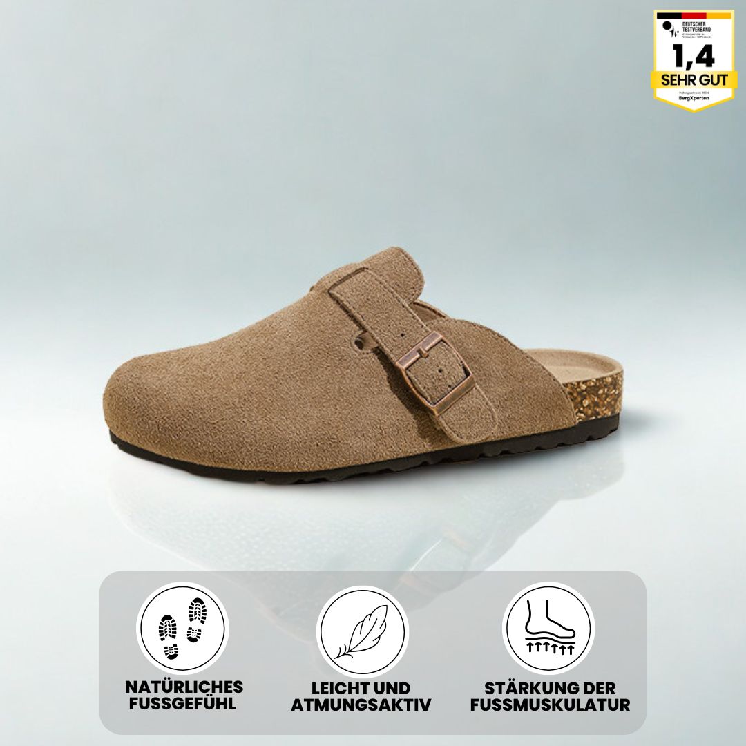 Ergonomische Damen Clogs mit rutschfester Sohle, breitem Zehenbereich und atmungsaktivem Design für Komfort und Sicherheit.