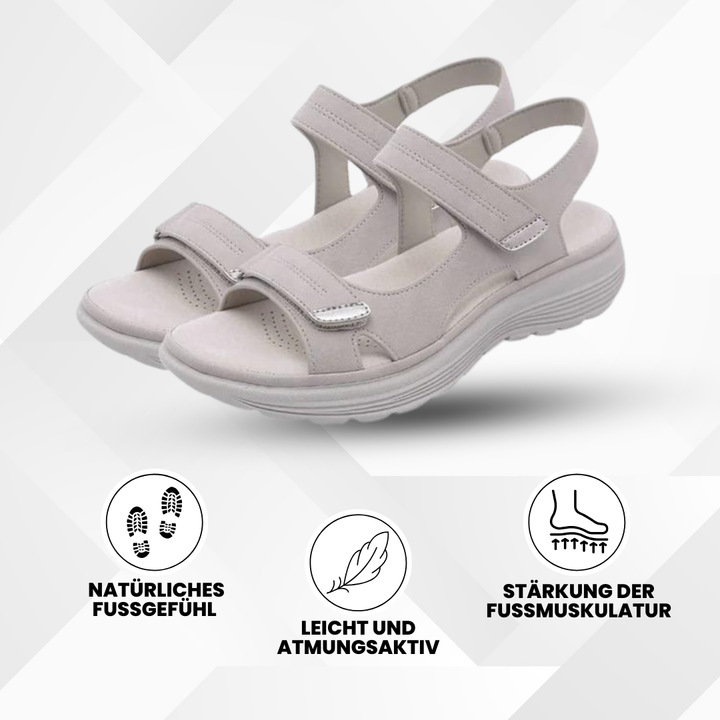 "Ergonomische Damen-Sandalen, rutschfeste Sohle, stilvoll, komfortabel, fördert Fußgesundheit, ideal für jeden Anlass"