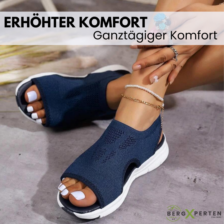 "Ergonomische Damensandalen in Beige mit orthopädischer Technologie für maximalen Komfort und fußfreundliches Design."