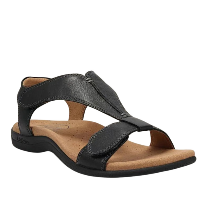 Ergonomische Damensandalen mit orthopädischem Fußbett und rutschfester Sohle, ideal für schmerzlindernden Komfort.