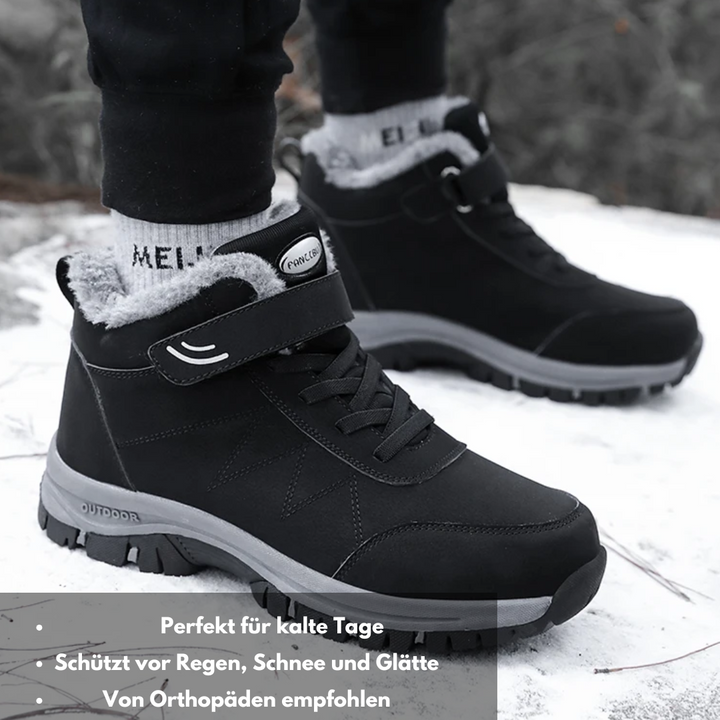 "Ergonomische Frauen-Klettverschluss-Stiefel in Pink mit breitem Zehenbereich und rutschfester Sohle für optimalen Komfort."