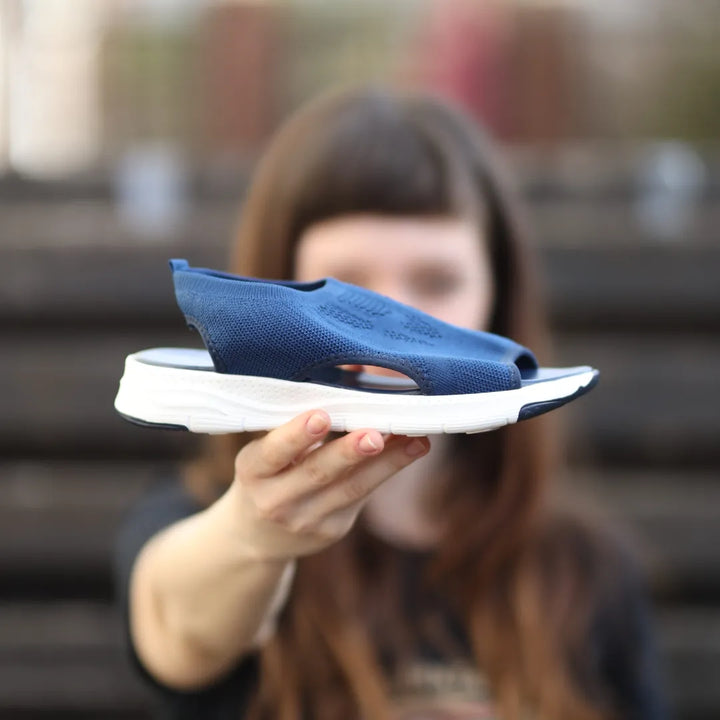 Ergonomische Komfort-Sandalen für Damen, braun, mit orthopädischem Design und rutschfester Sohle für Fußgesundheit.