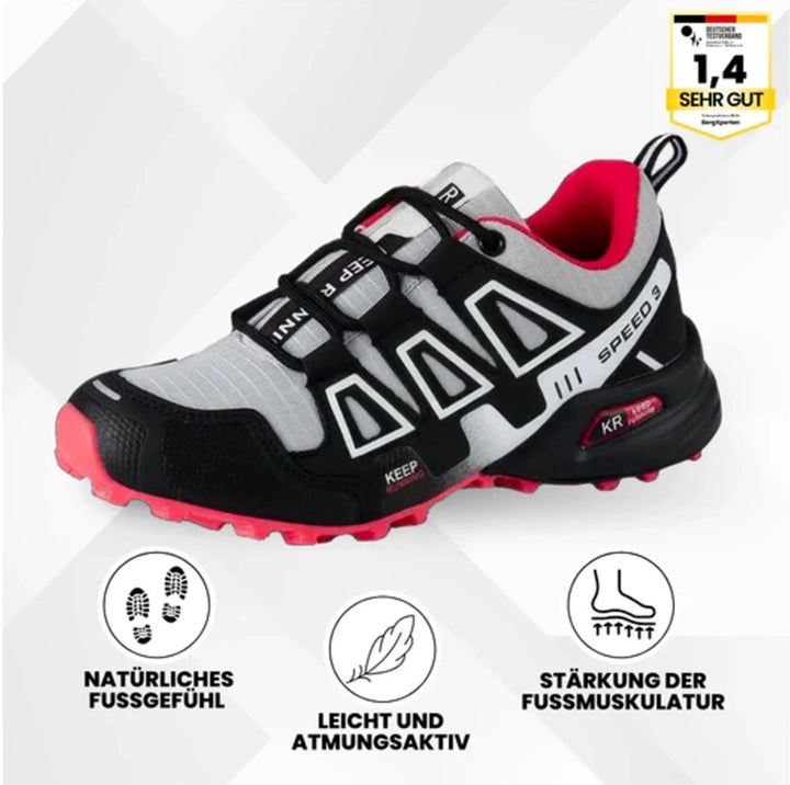 "Ergonomische, komfortable Damen-Trekkingschuhe, rutschfest, ultraleicht, in Blau erhältlich."