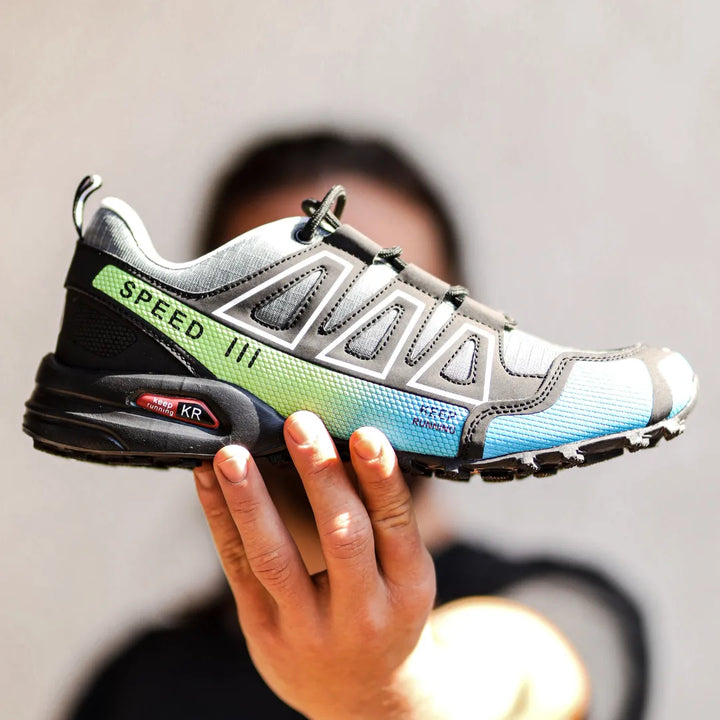 "Ergonomische, komfortable Damen-Trekkingschuhe, rutschfest, ultraleicht, in Blau erhältlich."