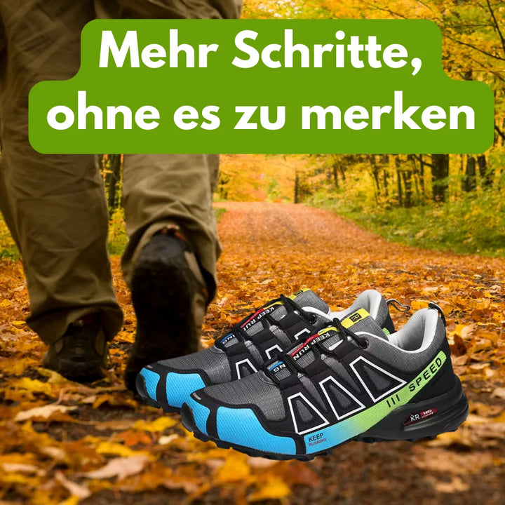 "Ergonomische OrthoTrekking Damenschuhe mit rutschfester Sohle und atmungsaktiver Struktur für Komfort und Schmerzlinderung."