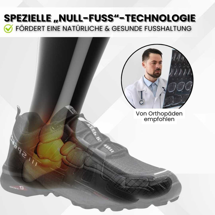 "Ergonomische OrthoTrekking Damenschuhe mit rutschfester Sohle und atmungsaktiver Struktur für Komfort und Schmerzlinderung."