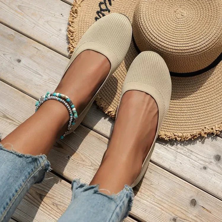 "Ergonomische rutschsichere Ballerinas mit eleganter Optik, EVA-Material und rutschfester Sohle für optimalen Komfort."