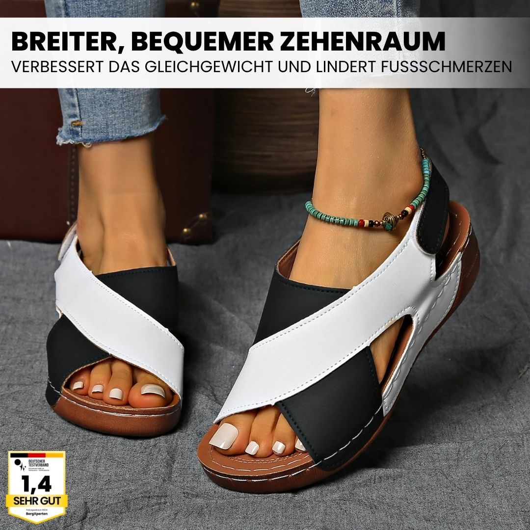 "Ergonomische Sandalen, Damen, stilvoll, rutschfeste Sohle, schmerzlindernd, modische Farboptionen, ganztägiger Komfort"