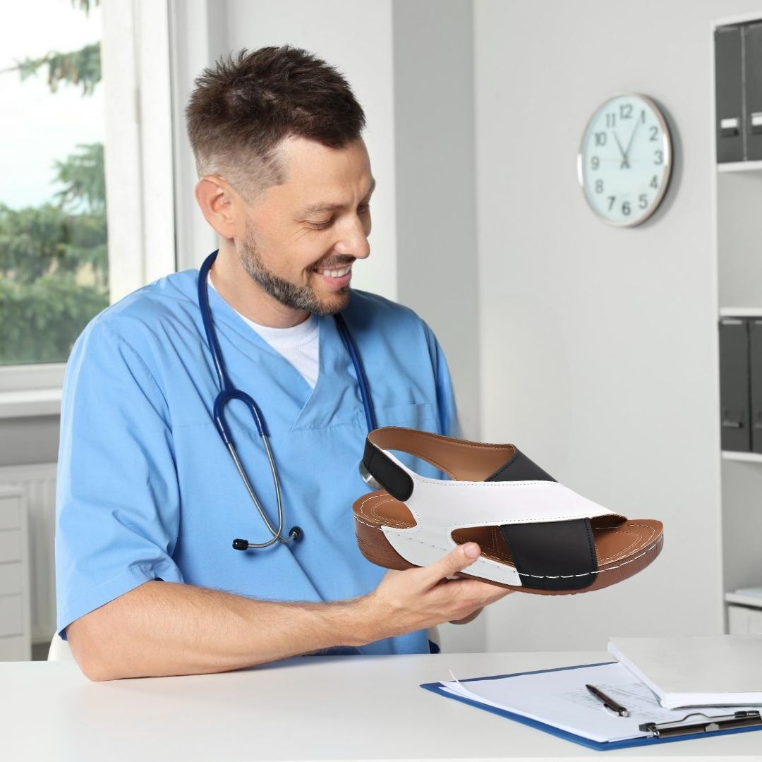 "Ergonomische Sandalen, Damen, stilvoll, rutschfeste Sohle, schmerzlindernd, modische Farboptionen, ganztägiger Komfort"