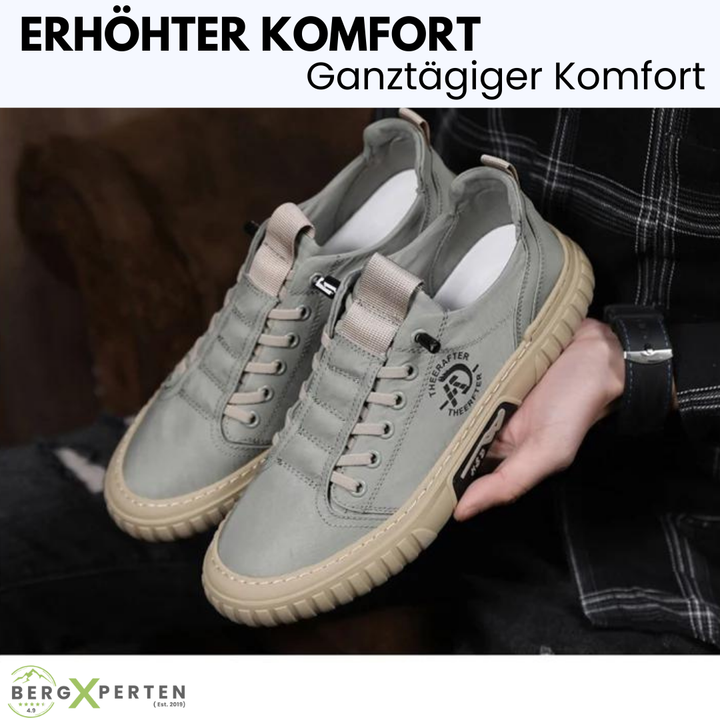 "Ergonomische Unisex-Schuhe mit flexibler Sohle und atmungsaktivem Obermaterial zur Schmerzlinderung, seitliche Ansicht."
