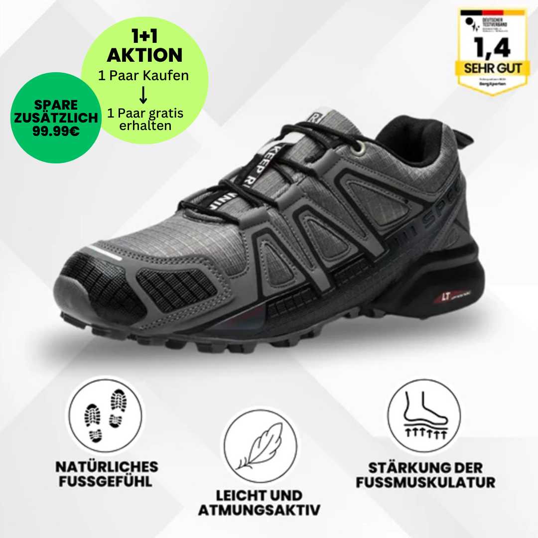 Ergonomische Wanderschuhe mit rutschfester Sohle und wasserdichtem Material ideal fürs Trekking in verschiedenen Farben.