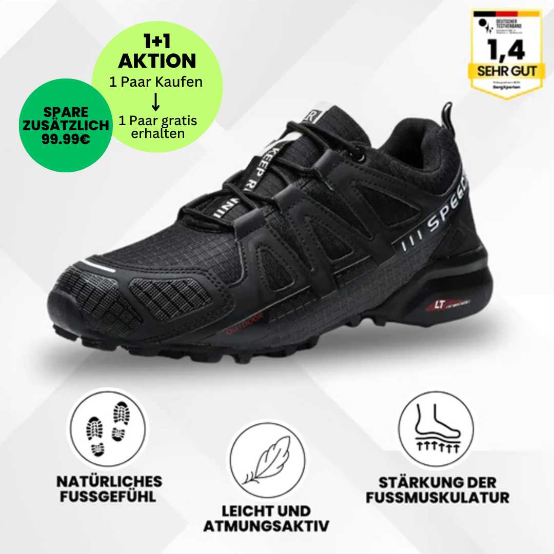 Ergonomische Wanderschuhe mit rutschfester Sohle und wasserdichtem Material ideal fürs Trekking in verschiedenen Farben.