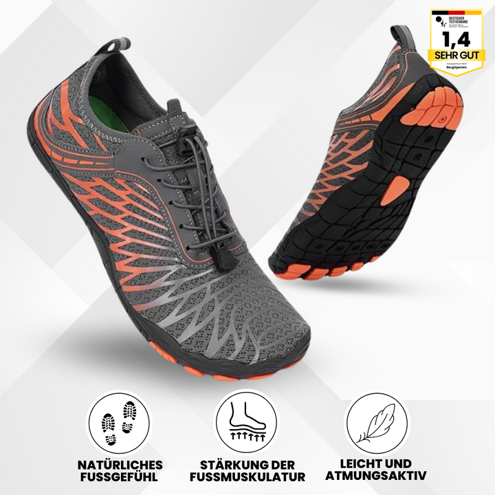 "Ergonomische, wasserdichte Barfußschuhe mit rutschfester Sohle, ideal für Komfort und gesundheitsschonendes Gehen."