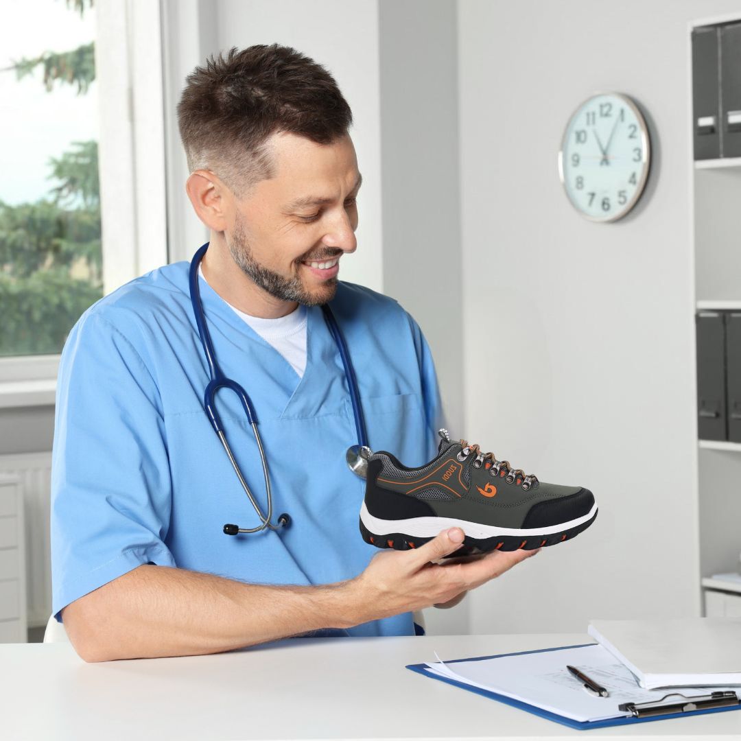 "Ergonomische, wasserdichte und rutschfeste Unisex-Schuhe, bequem mit atmungsaktivem Material und breiter Zehenbox."