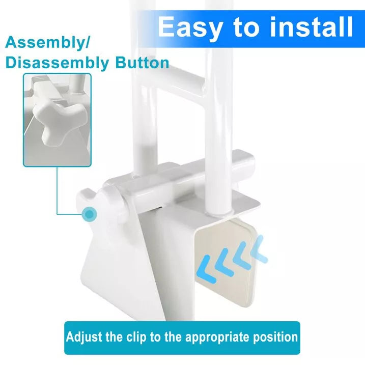 Ergonomischer Badewannenhaltegriff für Senioren, bietet sicheren Halt und Komfort, einfach installierbar und rutschfest.