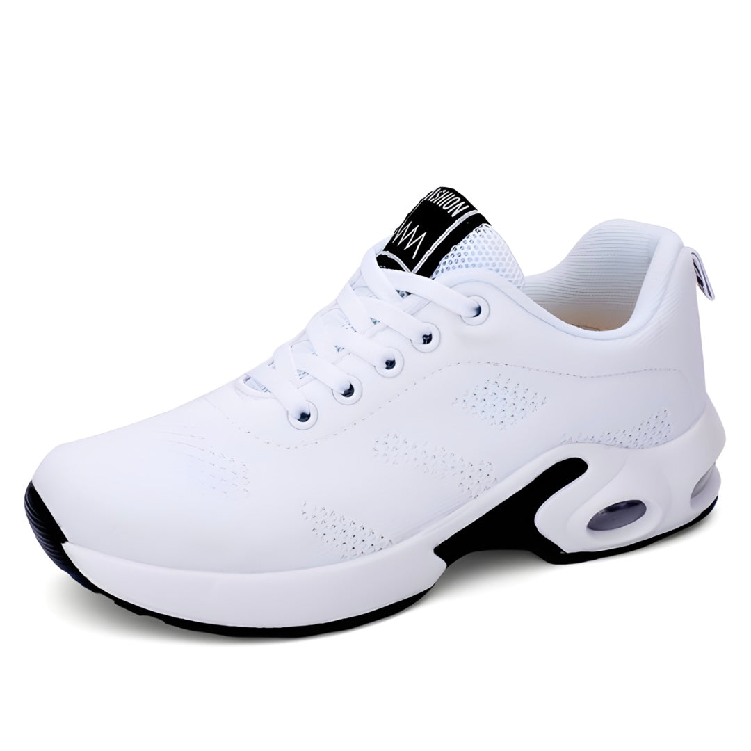 Ergonomischer Damen-Schuh AeroSole in Schwarz, lindert Schmerzen, bietet Komfort, atmungsaktiv und rutschfest.