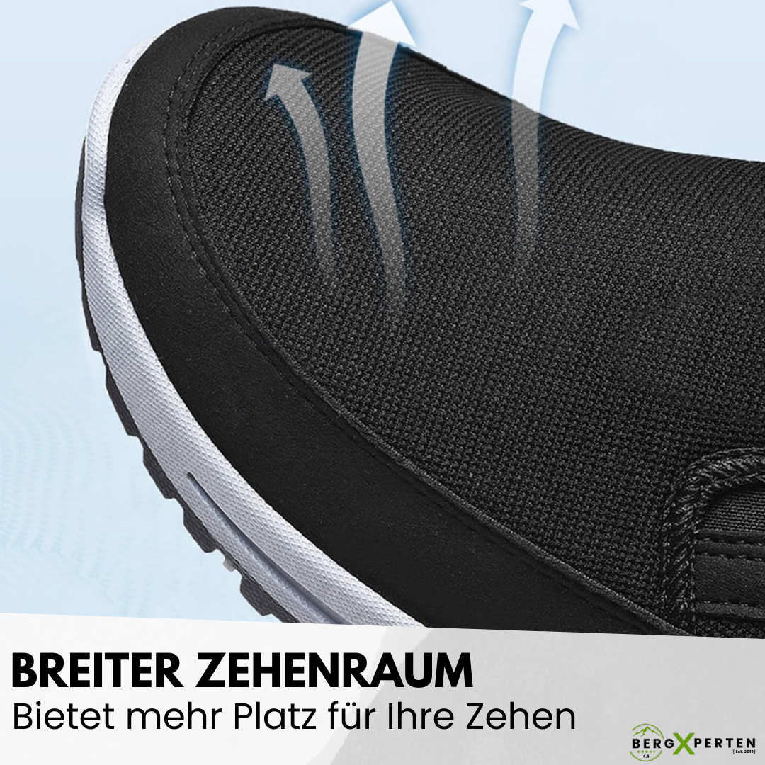 Ergonomischer Komfortschuh mit atmungsaktivem Material und rutschfester Sohle für optimalen Halt und Fußgesundheit.