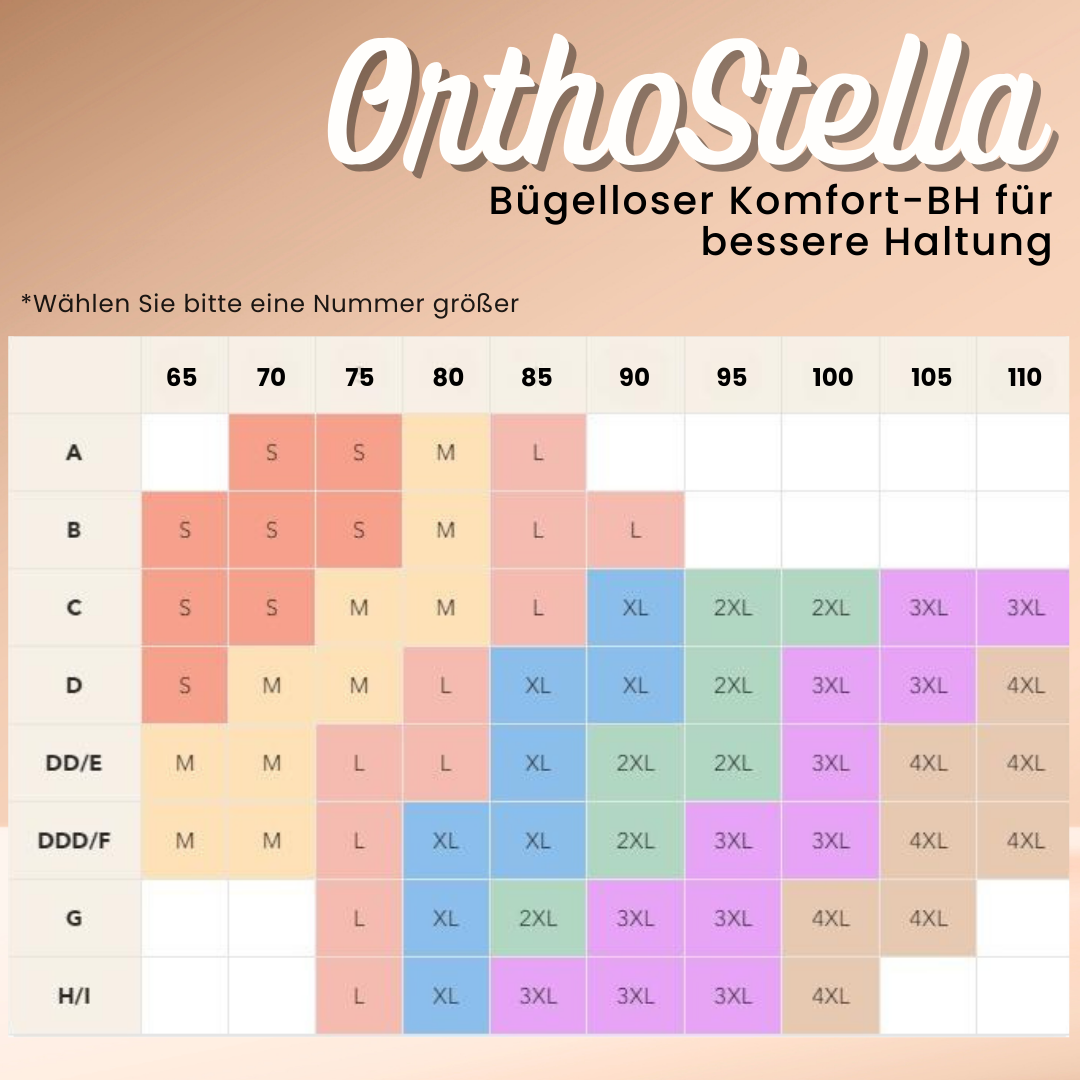 Ergonomischer OrthoStella BH, bügellos und nahtlos, verbessert Haltung, bietet Komfort und Unterstützung.