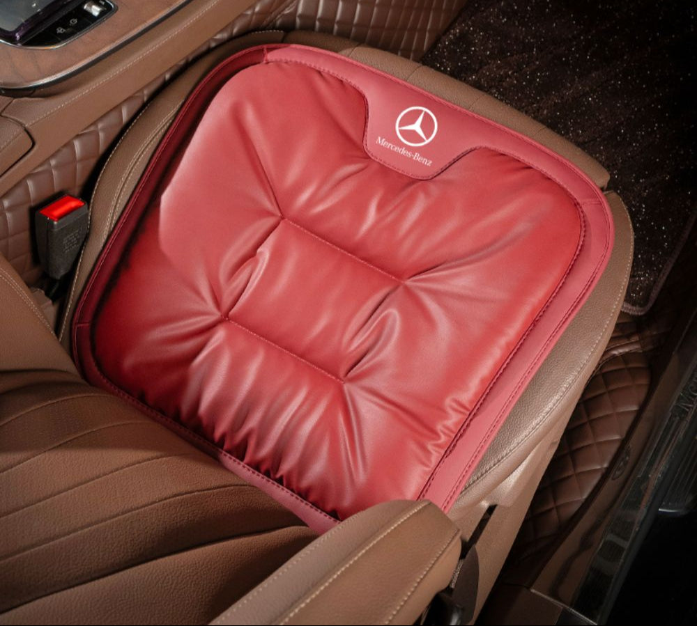 "Ergonomisches Velario Autositzkissen, grau, atmungsaktives Textil, optimale Rückenunterstützung für bequemes Fahren."