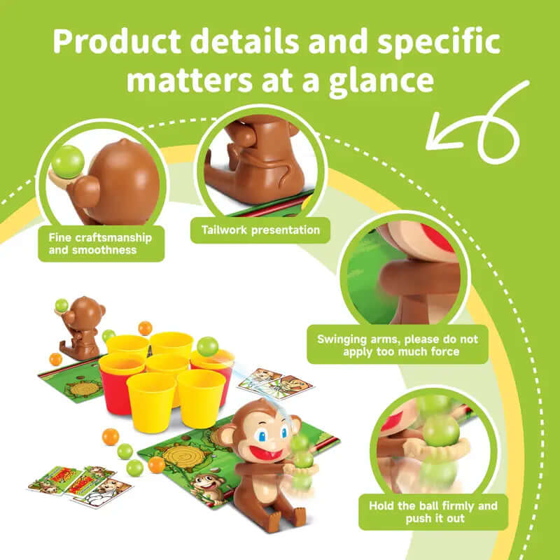 Zweipersonen-Schießspiel - Affen-Action Brettspiel