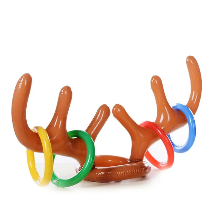 Aufblasbares Rentier-Ringwurfspiel für Weihnachten