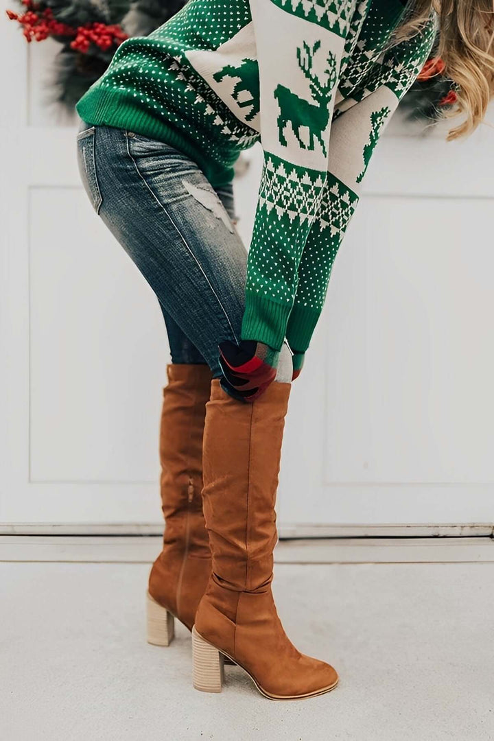 Elegante Damenstiefel aus Hochwertigem Leder