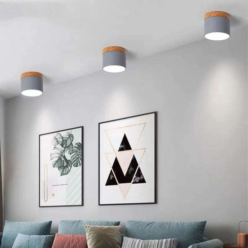 Moderne LED Deckenleuchte, Morandi Stil