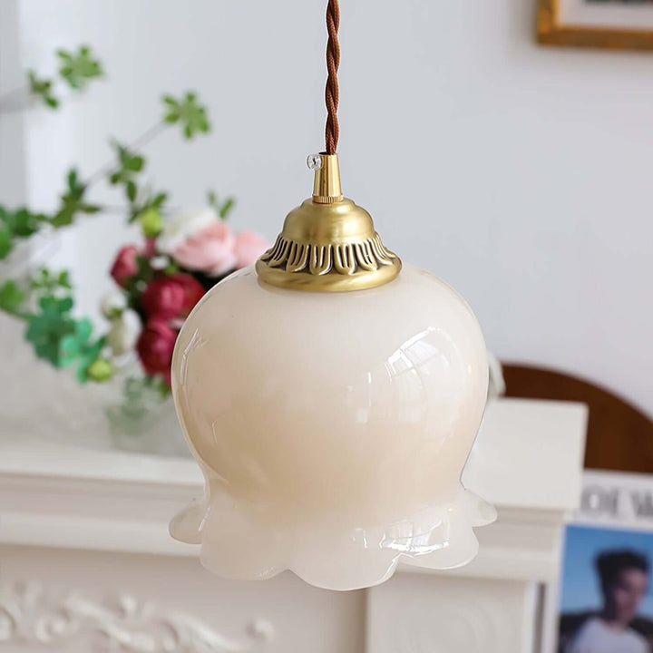 Blüten-Pendelleuchte - 14cm Durchmesser