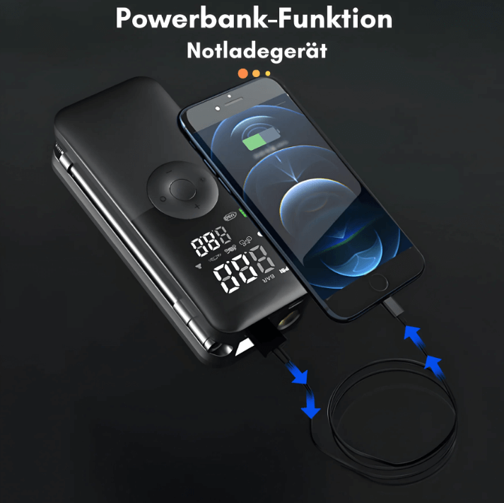 Tragbare Minipumpe mit Digitalanzeige