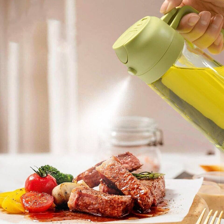 2in1 Öl-Essig Sprühflasche - Küchenhelfer für präzise Dosierung