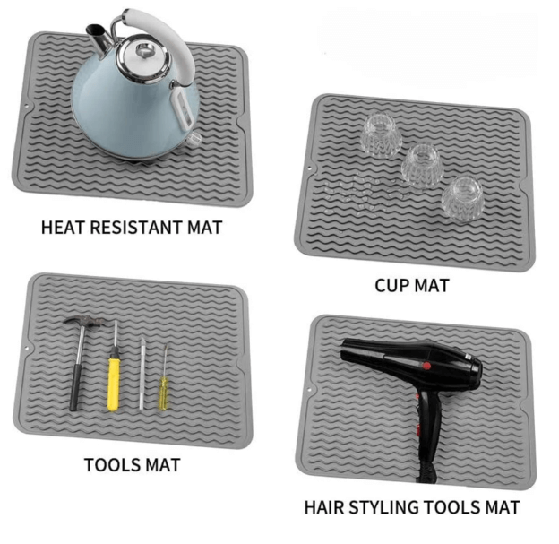 Silikon Abtropfmatte - Hitzebeständig & Nachhaltig